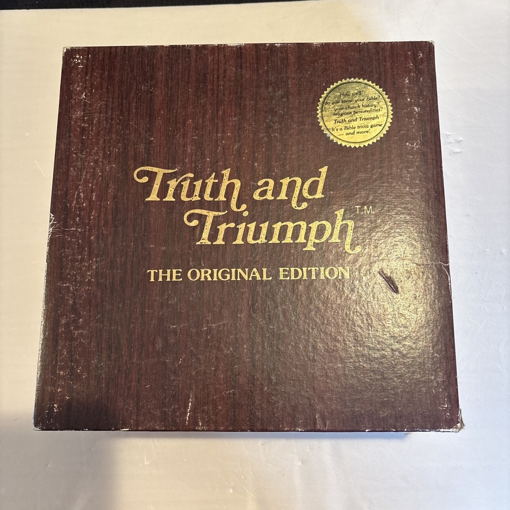 Truth and Triumph 1984 Vintage Christian Collectable Bible Trivia Board Game